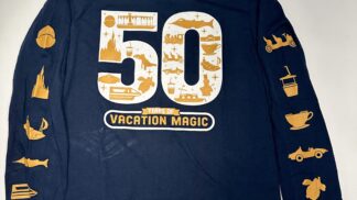 Walt Disney World 50th Anniversary Long Sleeve WDWNT Carousel of Products Shirt
